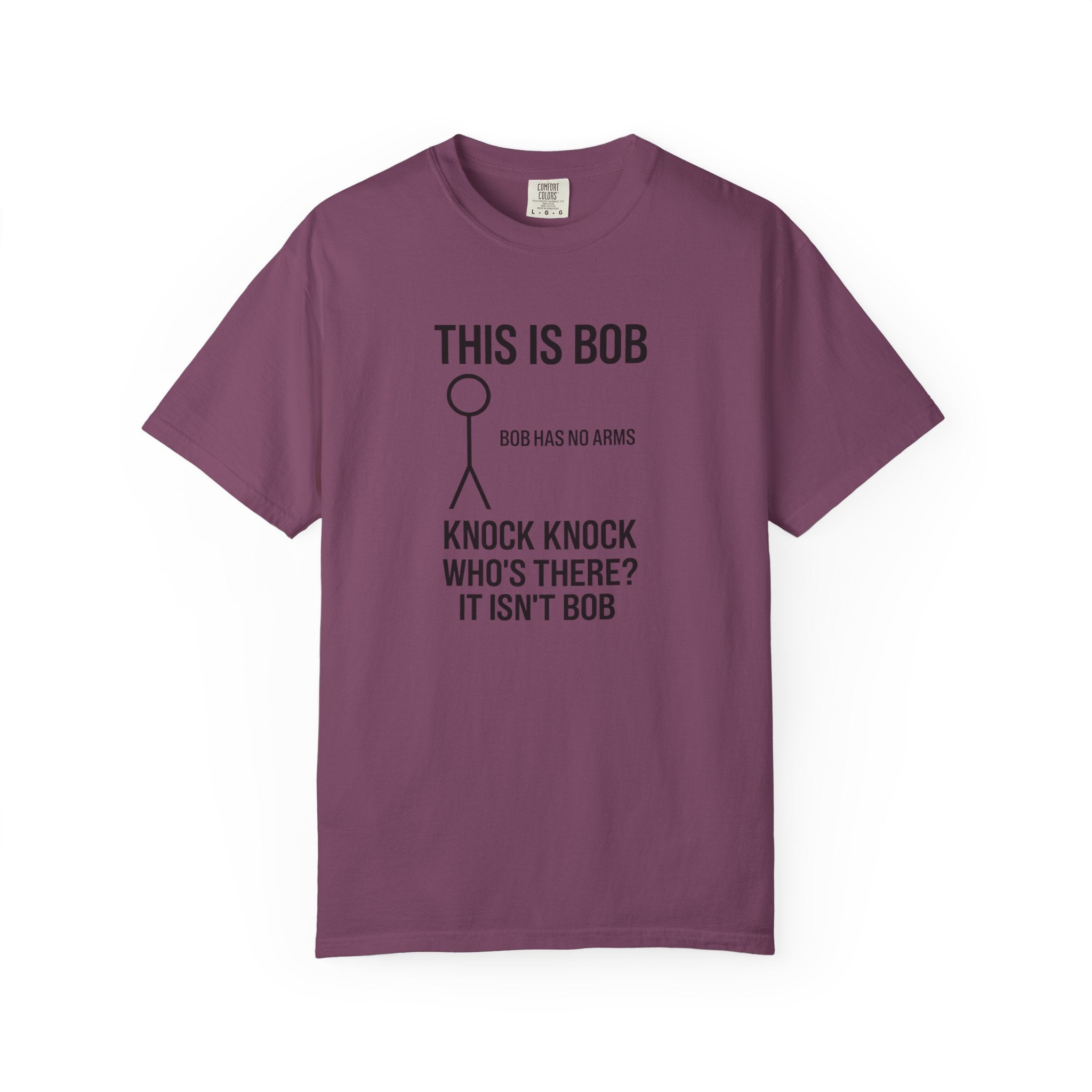 Bob Knock Knock T Shirt Funny Stick Figure This Is Bob Graphic Tee