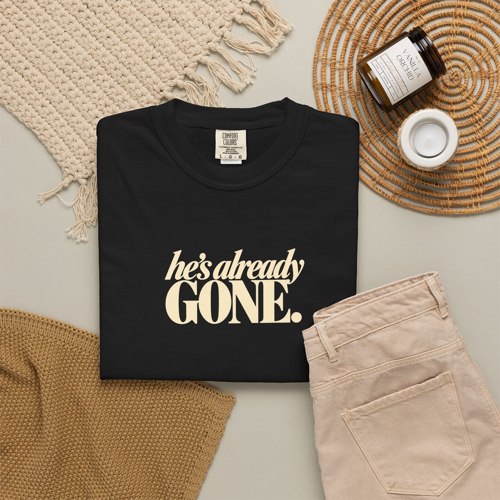 Funny Thanksgiving Couple Shirts, She Said Dont Wander Off, Hes Already Gone, Matching Couples Shirts, His and Hers Fall Tees