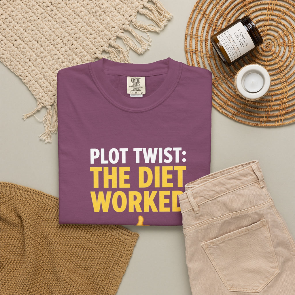 T Shirt The Diet Worked Funny Thumbs-Up Graphic Tee