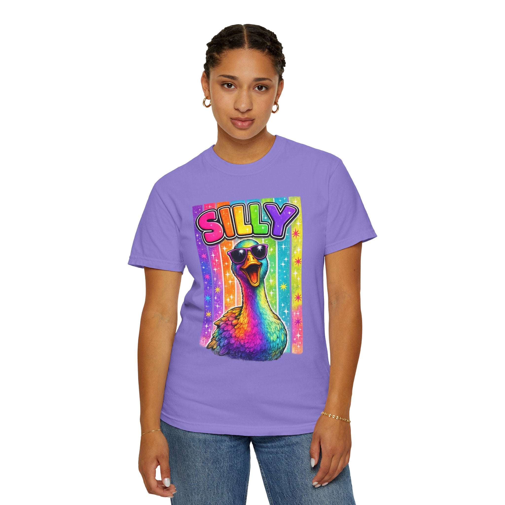 Silly Rainbow Goose T Shirt