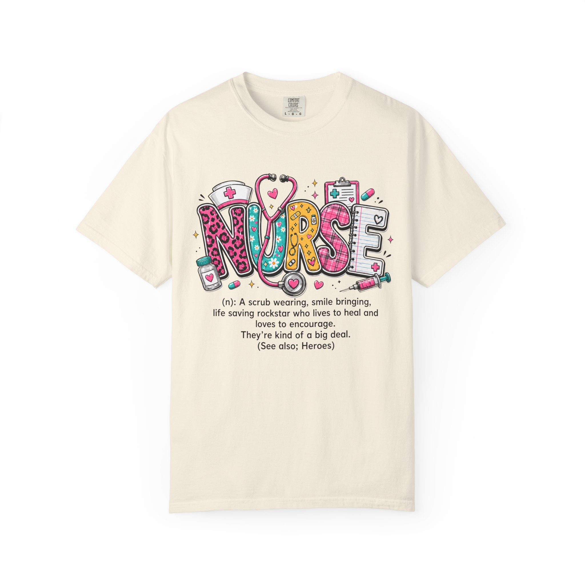 Nurse Definition T Shirt Colorful Medical Humor Tee for Nurses