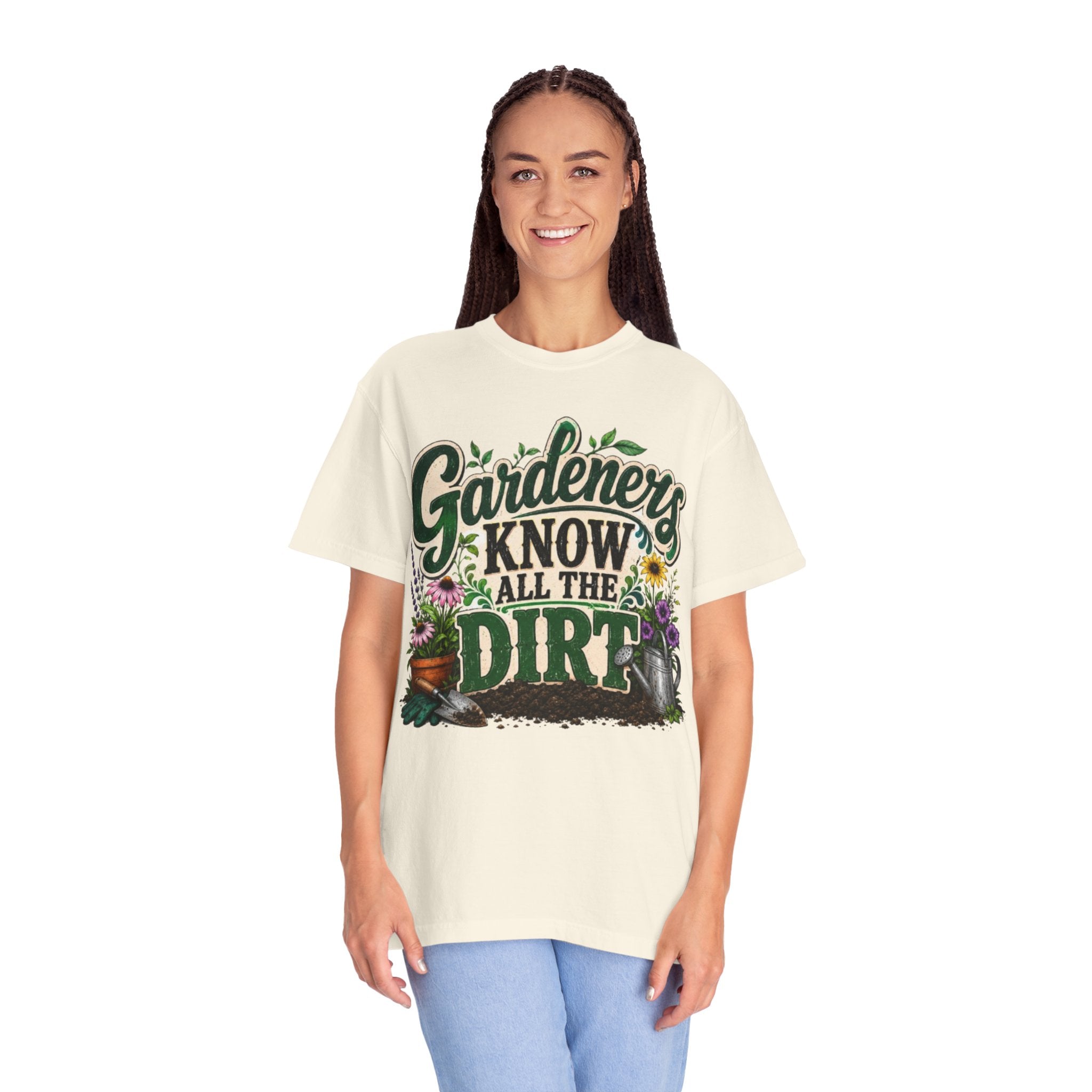 Gardeners Know All the Dirt Tee Funny Gardening T Shirt for Plant Lovers