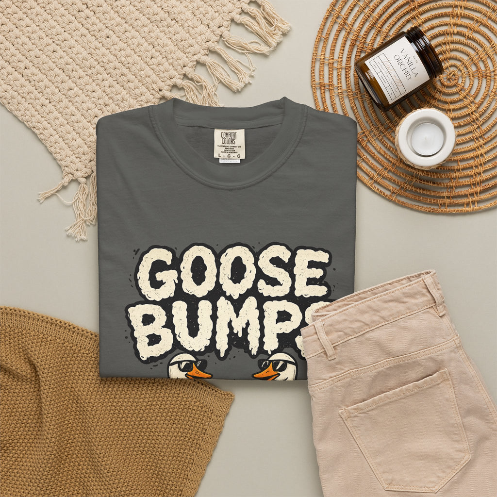 Goose Bumps T Shirt Funny Matching Geese Graphic Tee