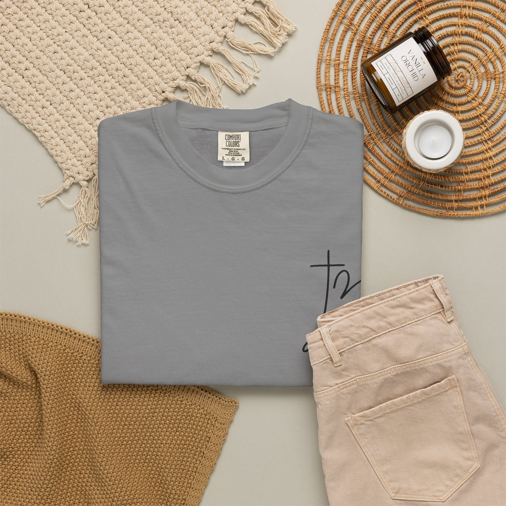 T-Shirt  Stronger Than the Storm Script Chest and Back Tee