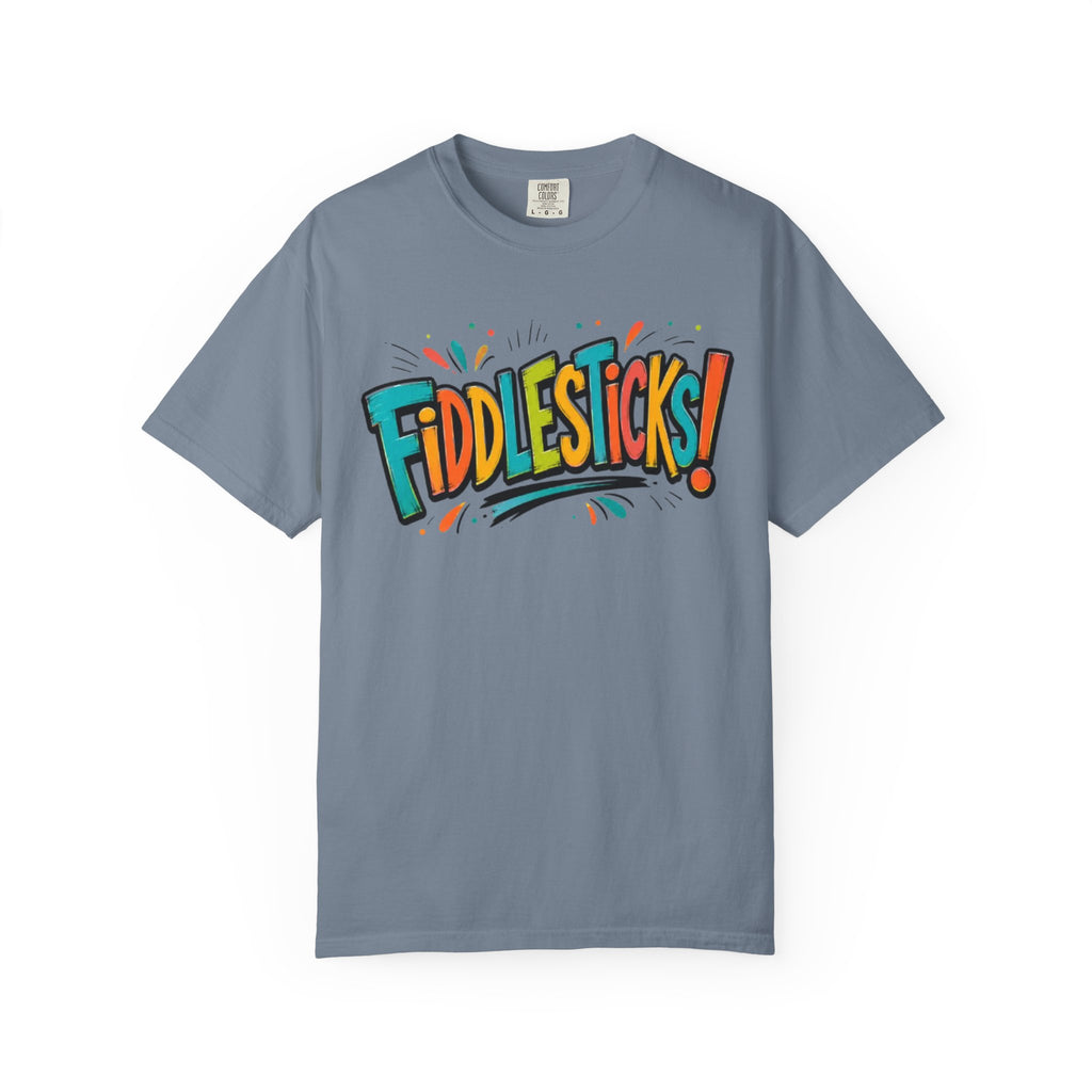 Fiddlesticks Graphic T Shirt Retro Colorful Fun Tee