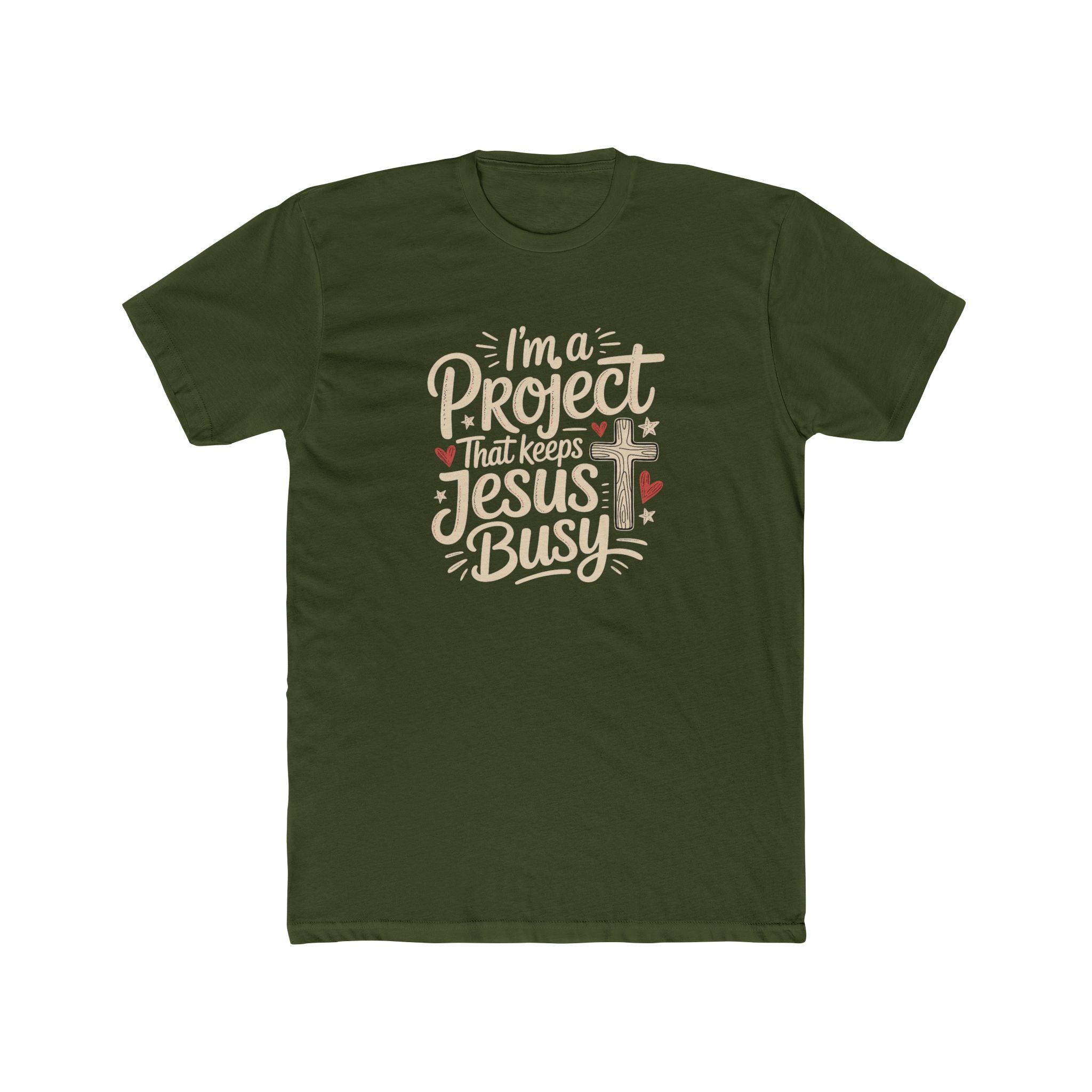 Im a Project That Keeps Jesus Busy Christian Tee