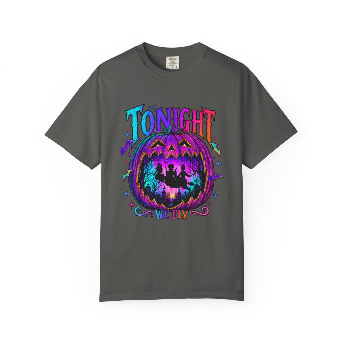 Tonight We Fly Halloween Pumpkin Tee Shirt