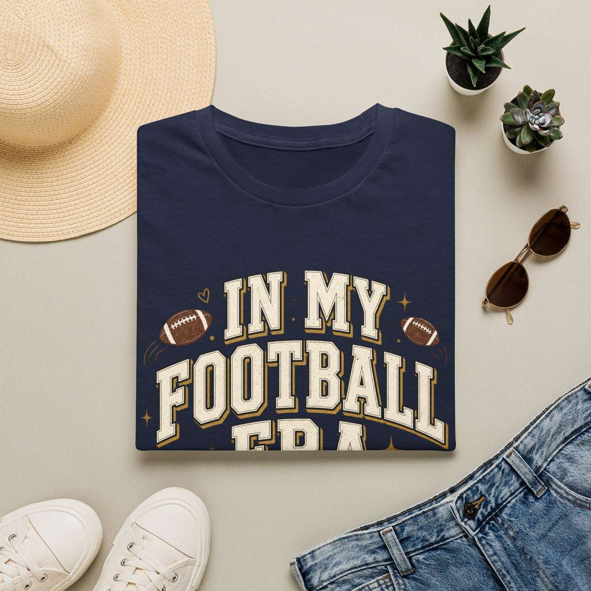 Football Era T Shirt In My Football Era Vintage Fan Tee