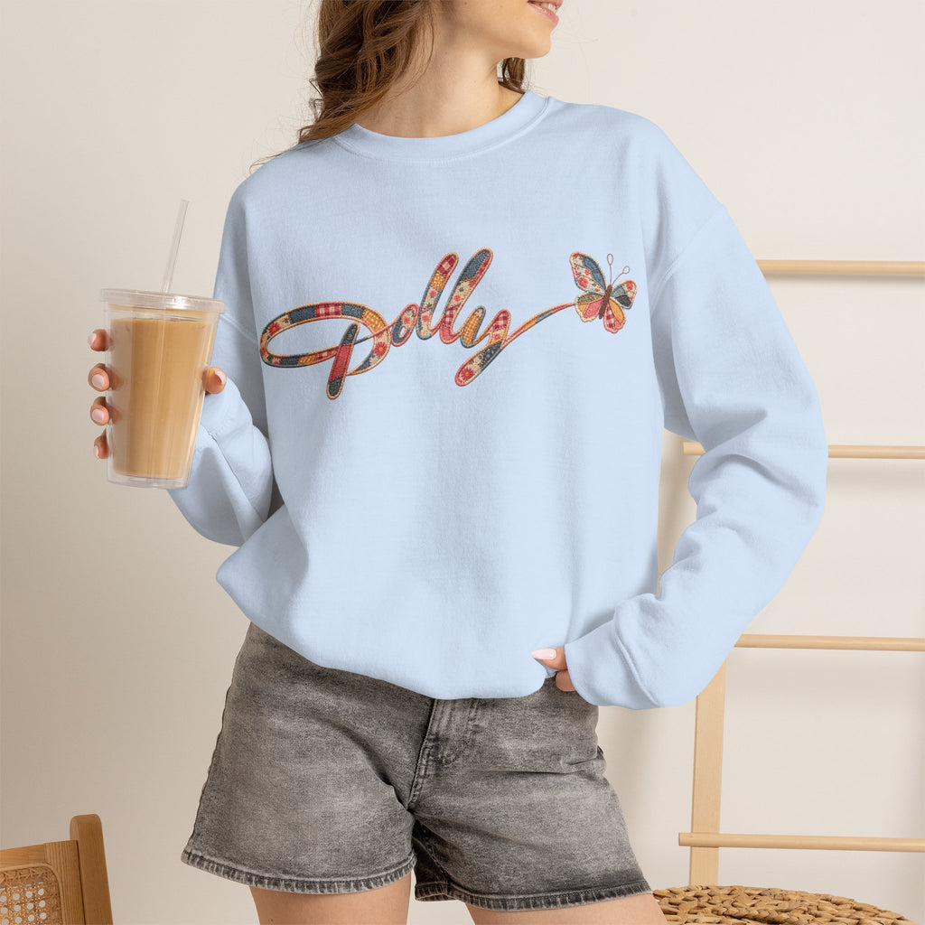 Dolly Floral Script Crewneck Sweatshirt