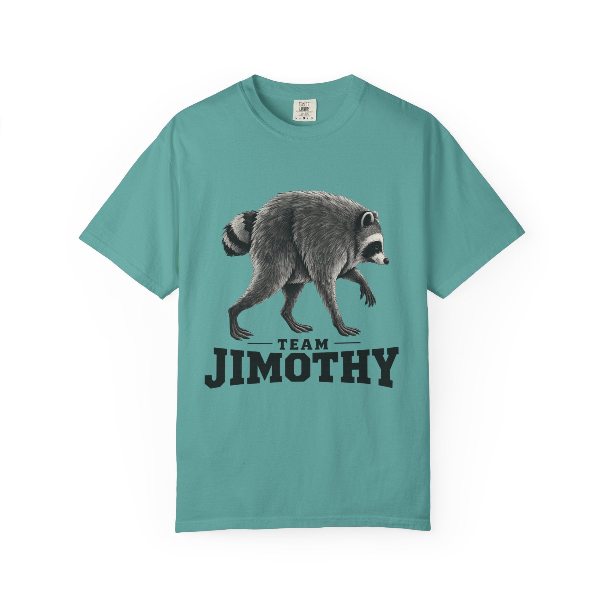 Team Jimothy Raccoon Garment Dyed Tee Shirt Vintage Wildlife Graphic Tee