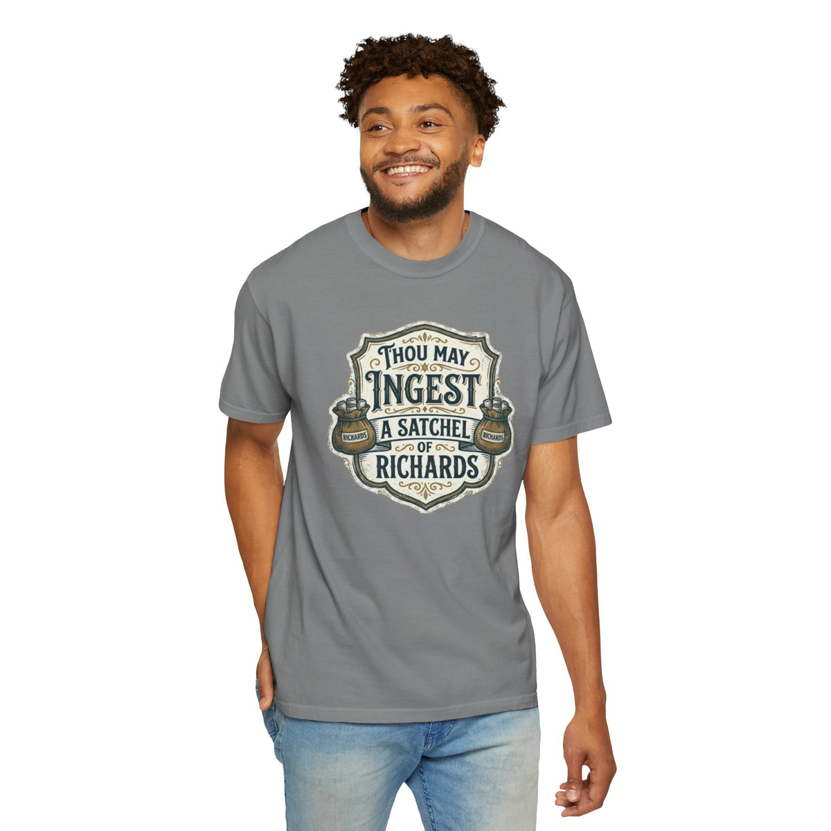 Tee Shirt Thou May Ingest a Satchel of Richards Vintage Apothecary Graphic