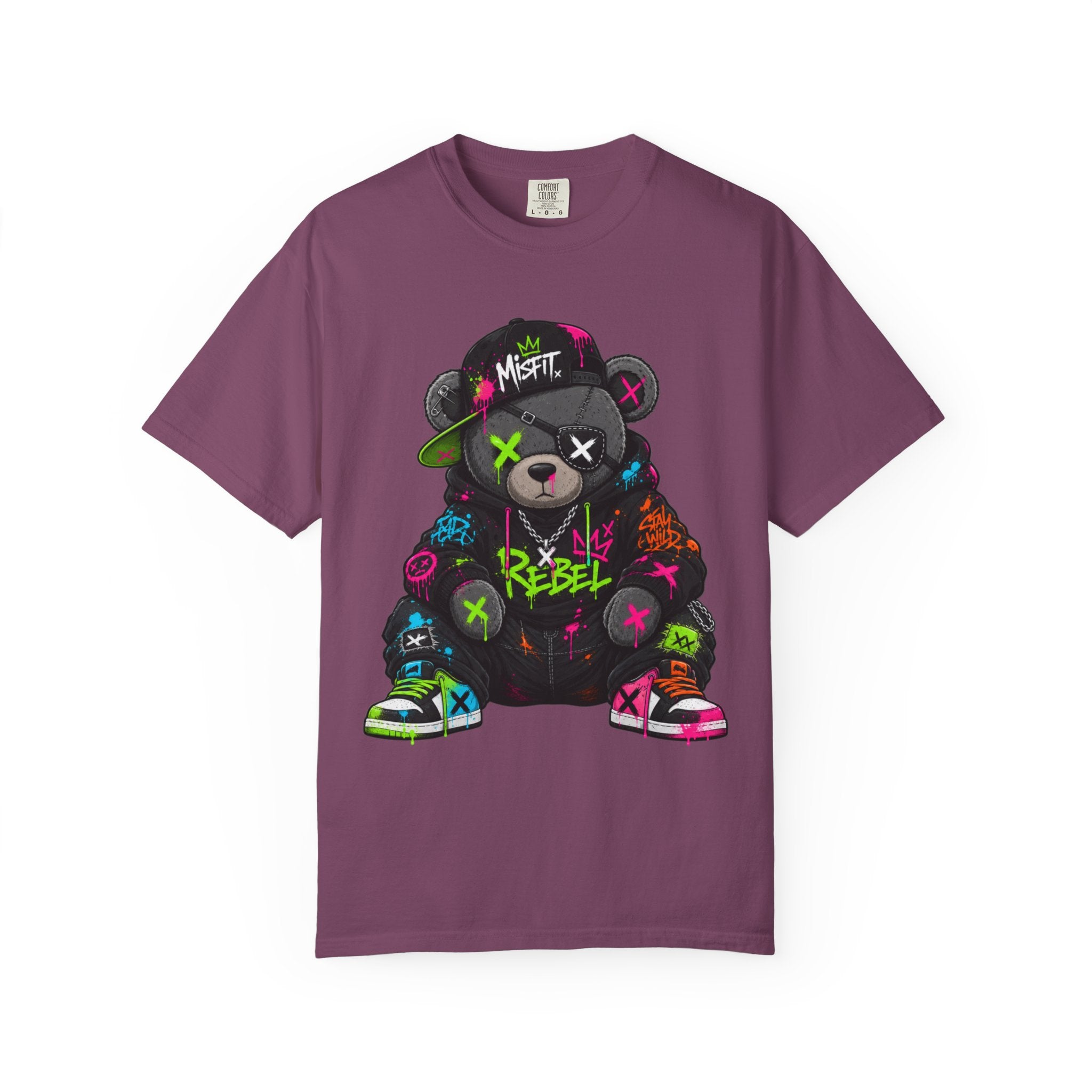 Rebel Graffiti Bear T Shirt