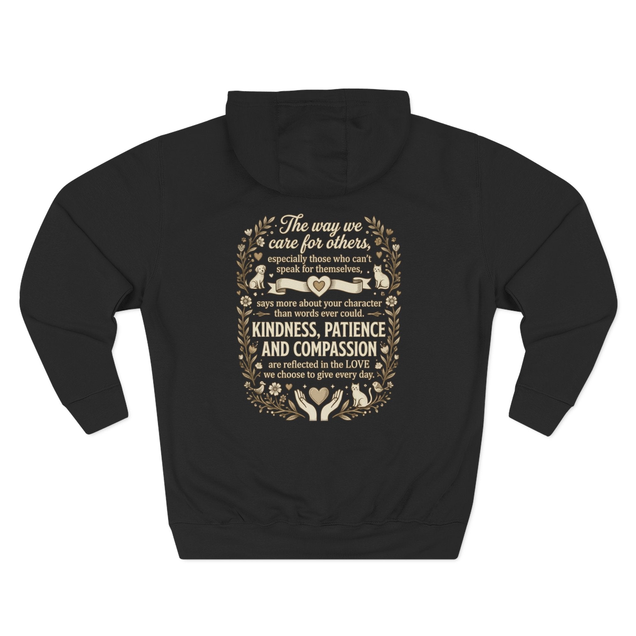 Inspirational Love Quote Hoodie The Way You Love Is A Reflection of You Fleece Pullover