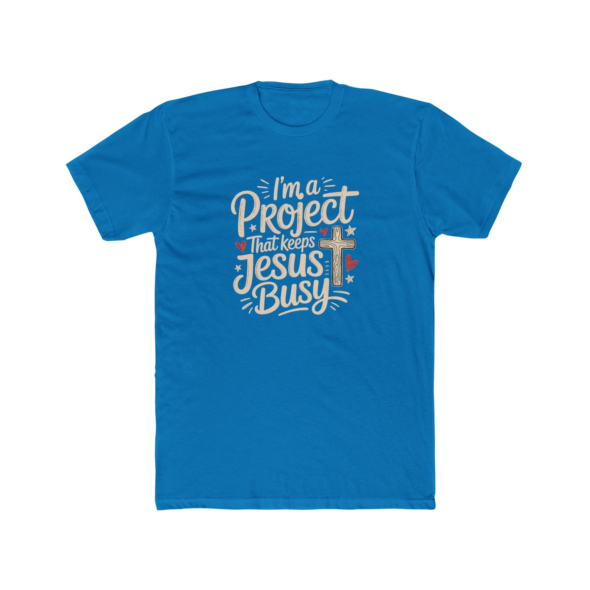 Im a Project That Keeps Jesus Busy Christian Tee