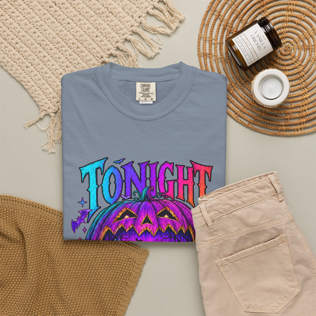 Tonight We Fly Halloween Pumpkin Tee Shirt