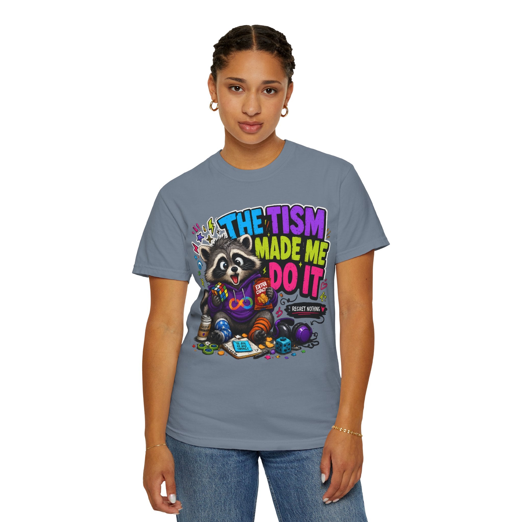 The Tism Made Me Do It Raccoon TShirt