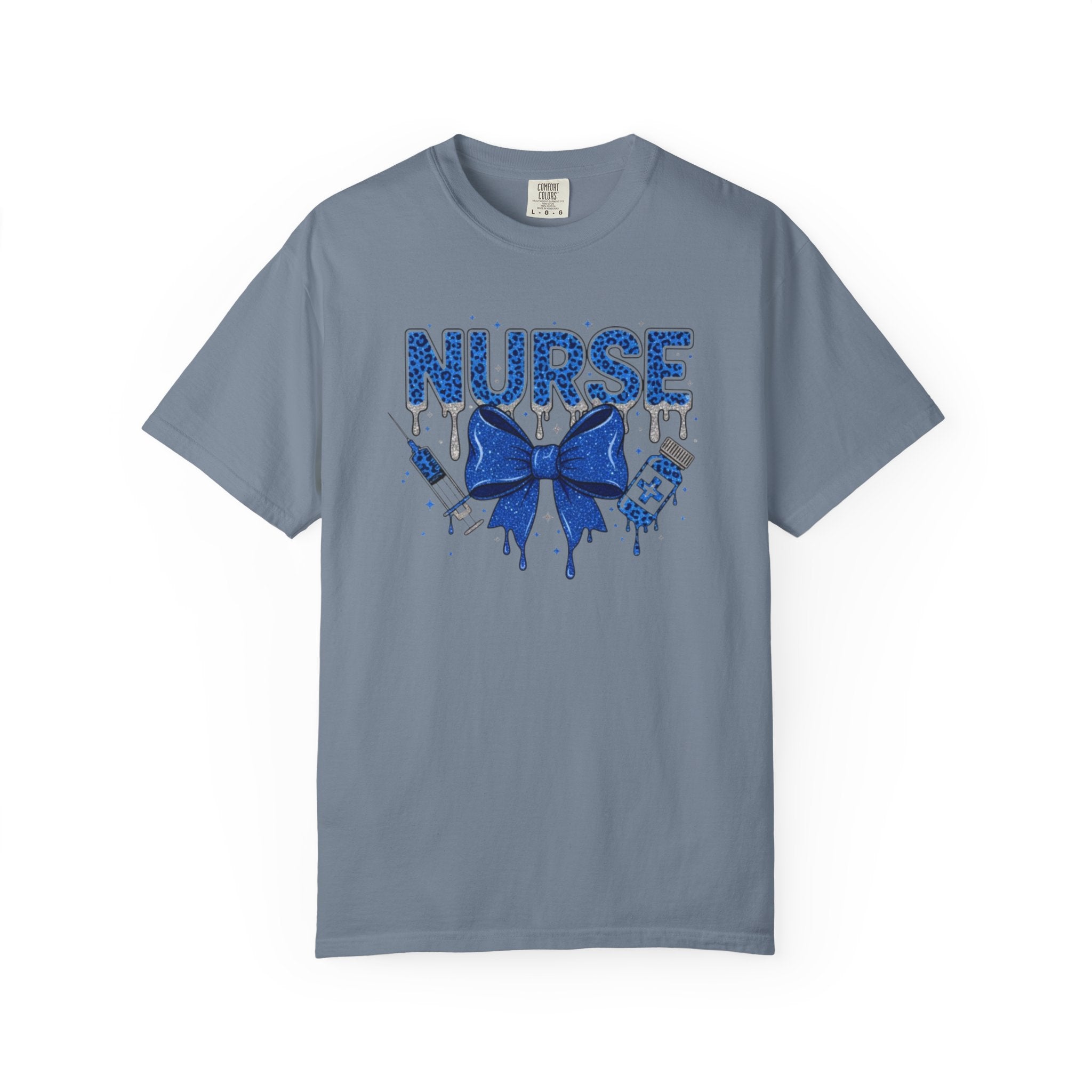Nurse Blue Ribbon Graphic T Shirt Medical Nurse Appreciation Tee