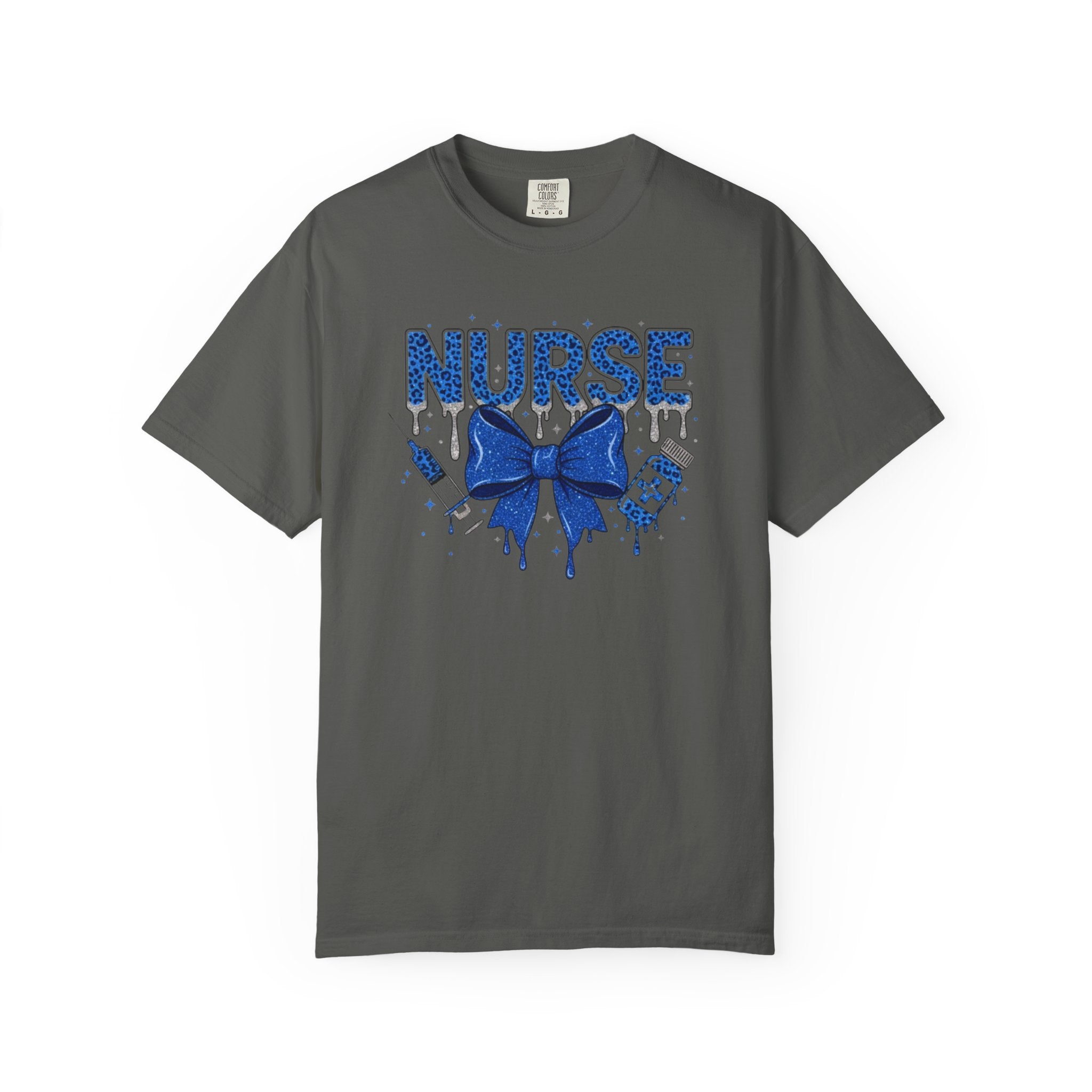 Nurse Blue Ribbon Graphic T Shirt Medical Nurse Appreciation Tee