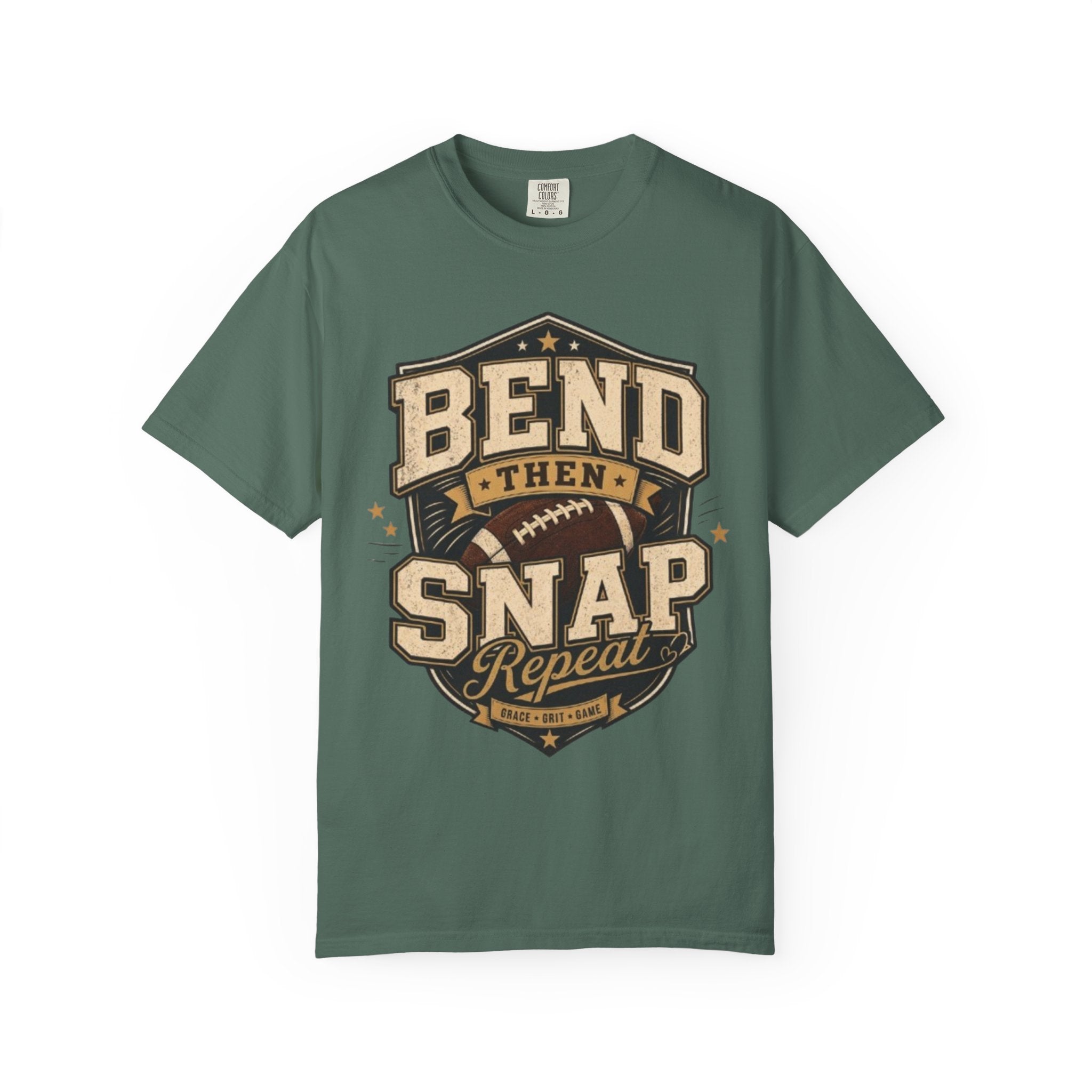 Football Bend Then Snap Repeat Graphic T Shirt Vintage Athletic Tee for Players and Fans