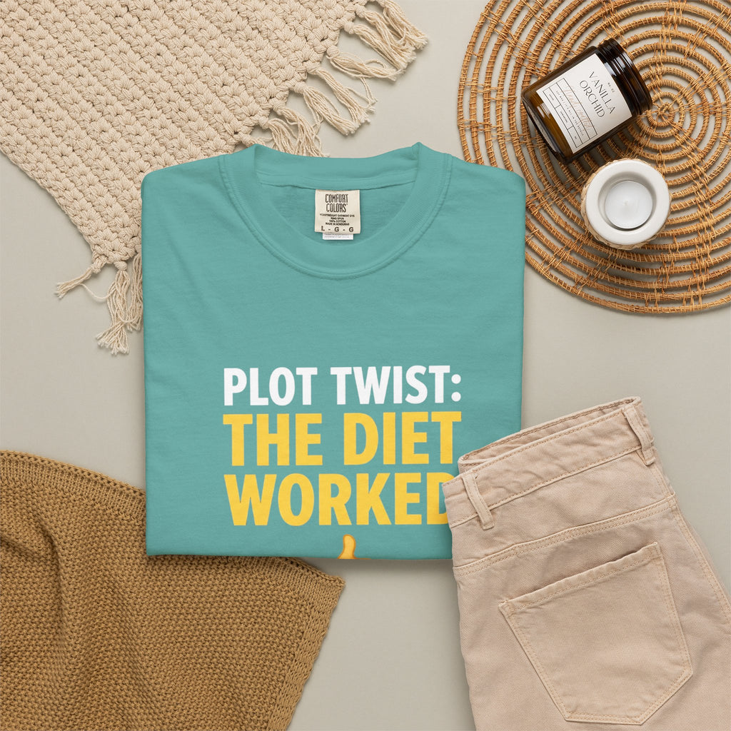 T Shirt The Diet Worked Funny Thumbs-Up Graphic Tee