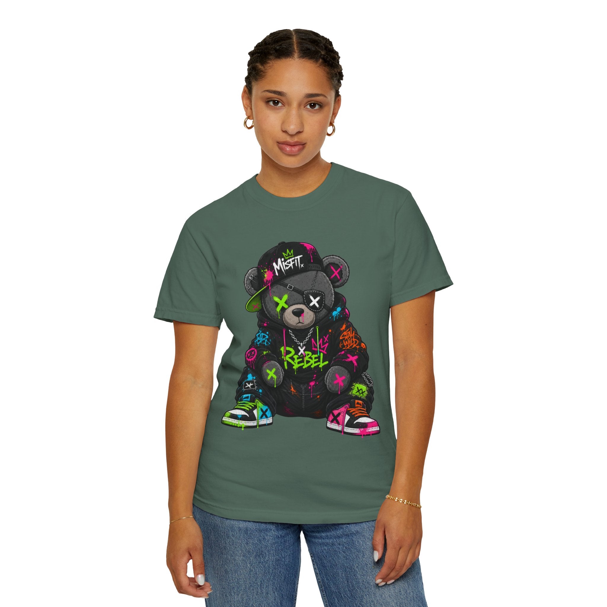 Rebel Graffiti Bear T Shirt