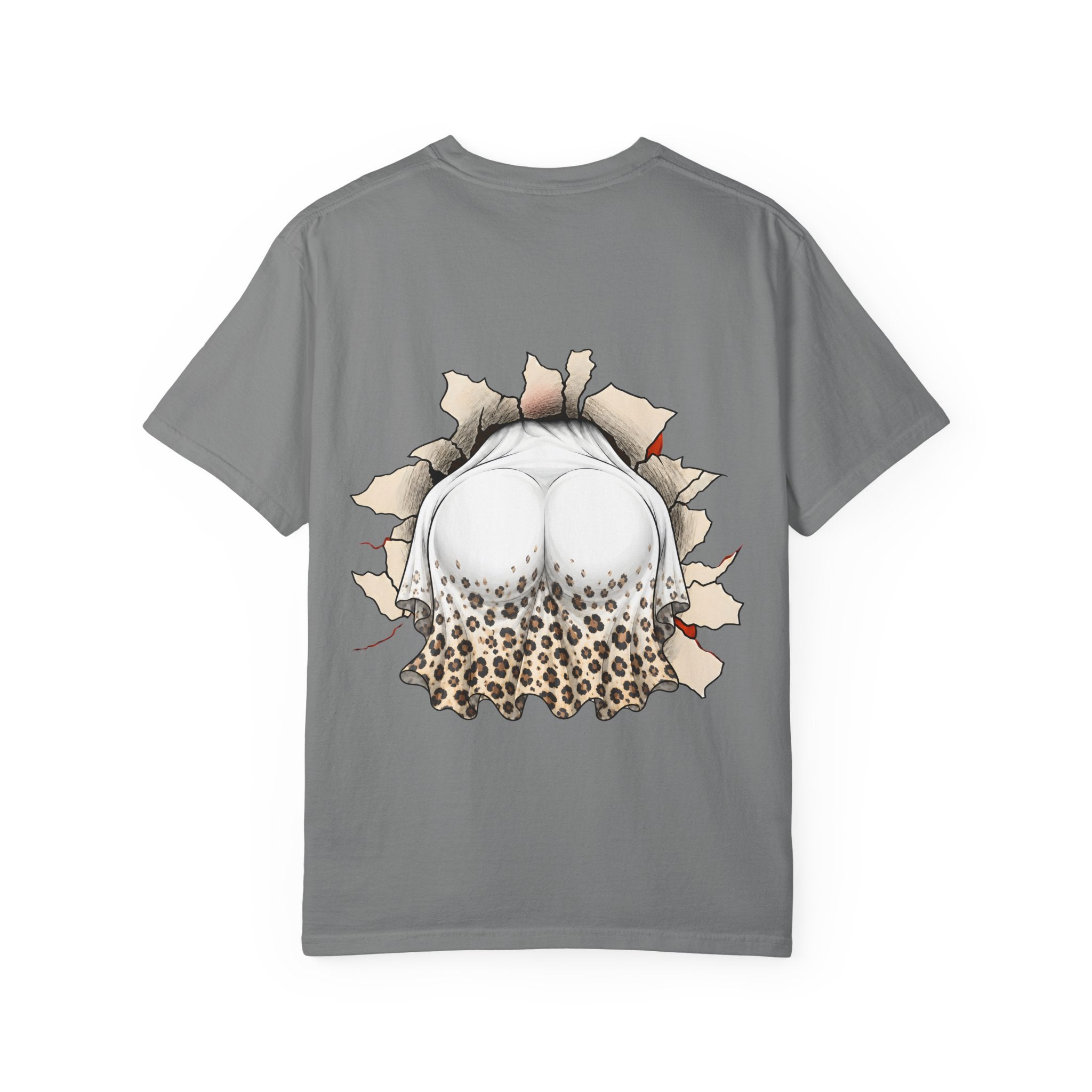 Halloween Gnome T-Shirt Funny Bubblegum Ghost and Leopard Butt Graphic Tee