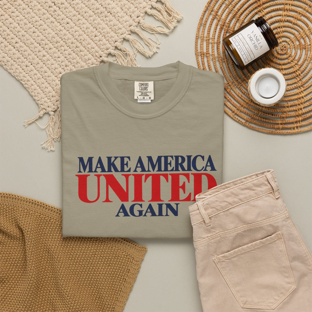 Make America United Again Shirt, Patriotic Unity Tee, America Together T Shirt, Comfort Colors Unisex Shirt, Kindness Over Division Gift