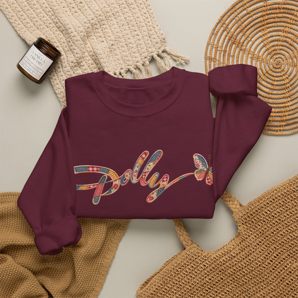 Dolly Floral Script Crewneck Sweatshirt