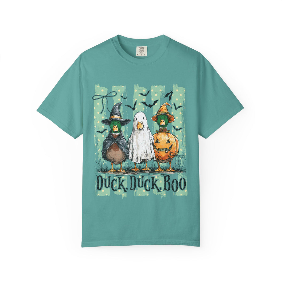 Duck Duck Boo Halloween T Shirt Cute Ducks in Costumes Graphic Tee