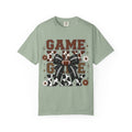 Game Day Football T Shirt Retro Bow and Floral Tailgate Tee