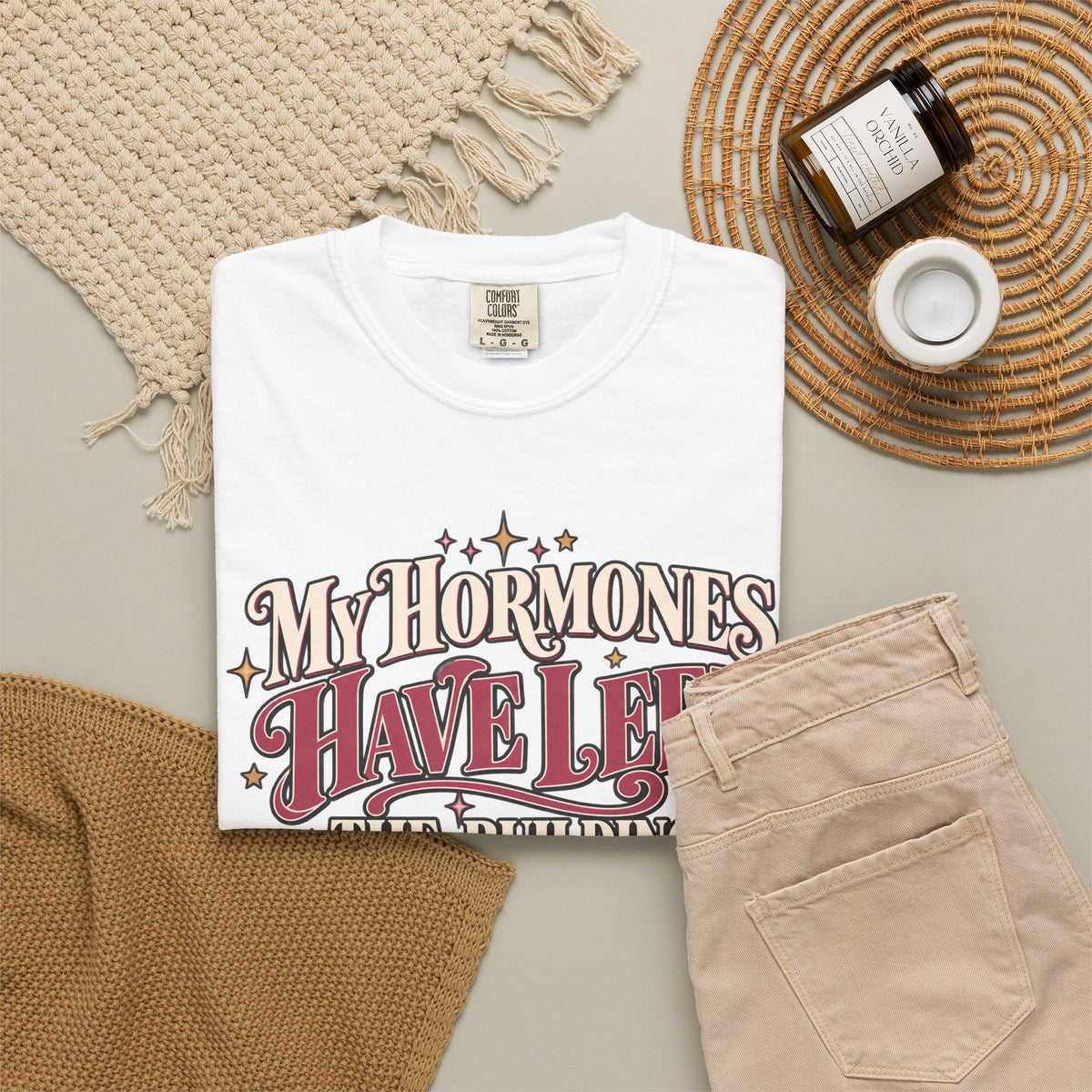 Funny Menopause Shirt, My Hormones Have Left the Building Tee, Hormone Humor T-Shirt, Menopause Gift for Women, Women Over 40 50 Shirt