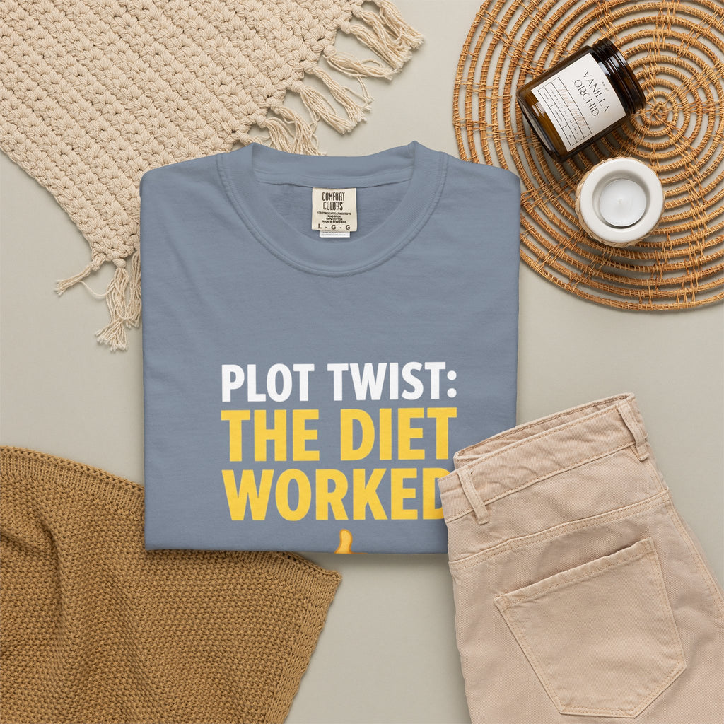 T Shirt The Diet Worked Funny Thumbs-Up Graphic Tee