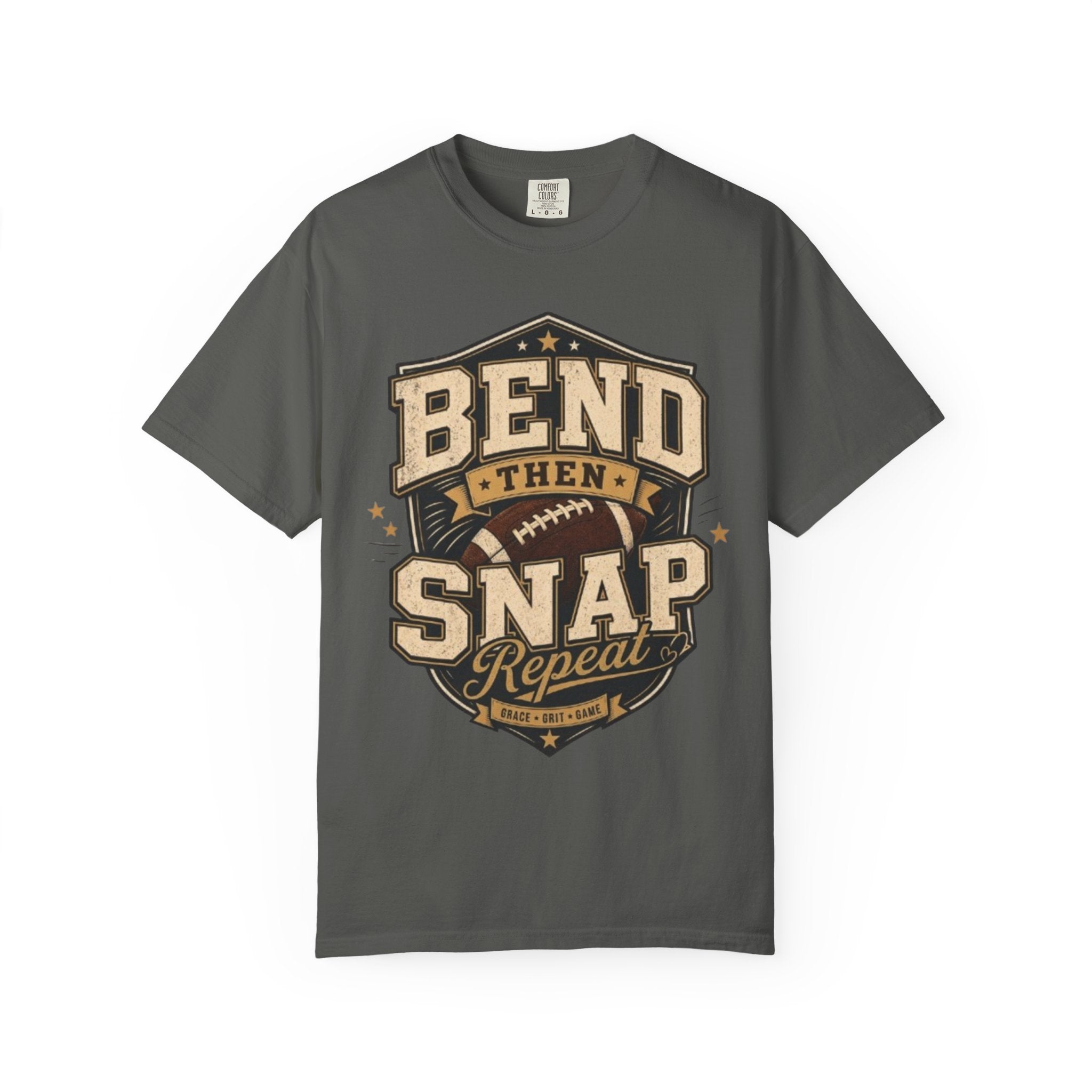Football Bend Then Snap Repeat Graphic T Shirt Vintage Athletic Tee for Players and Fans
