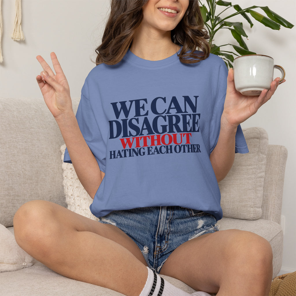 We Can Disagree Without Hating Each Other Shirt, Kindness Over Hate Tee, Respectful Disagreement T-Shirt, Comfort Colors Unity Shirt