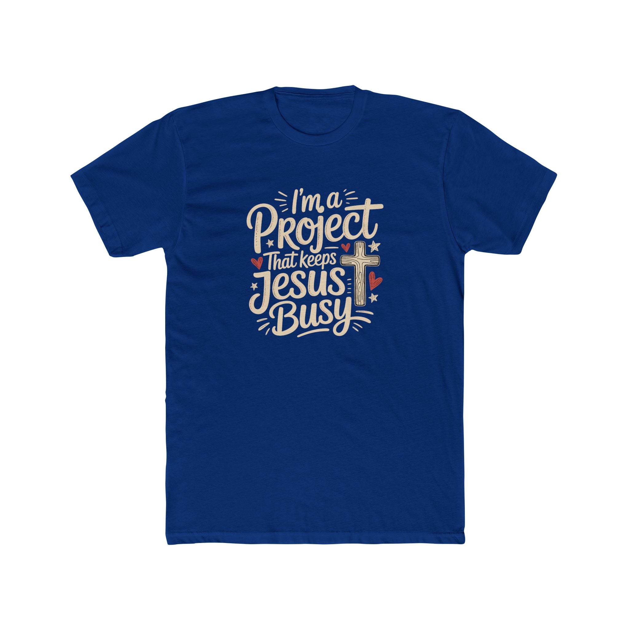 Im a Project That Keeps Jesus Busy Christian Tee