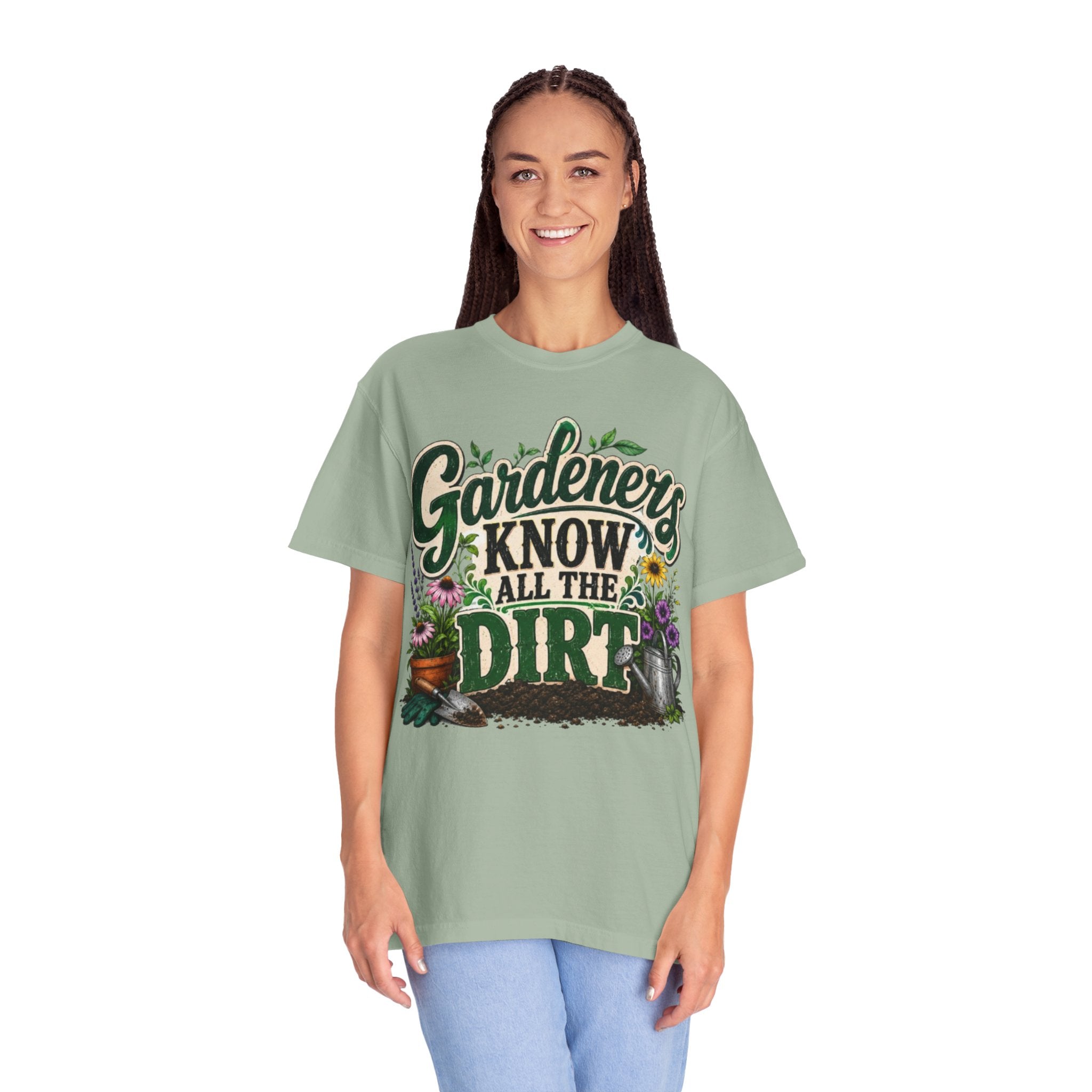 Gardeners Know All the Dirt Tee Funny Gardening T Shirt for Plant Lovers