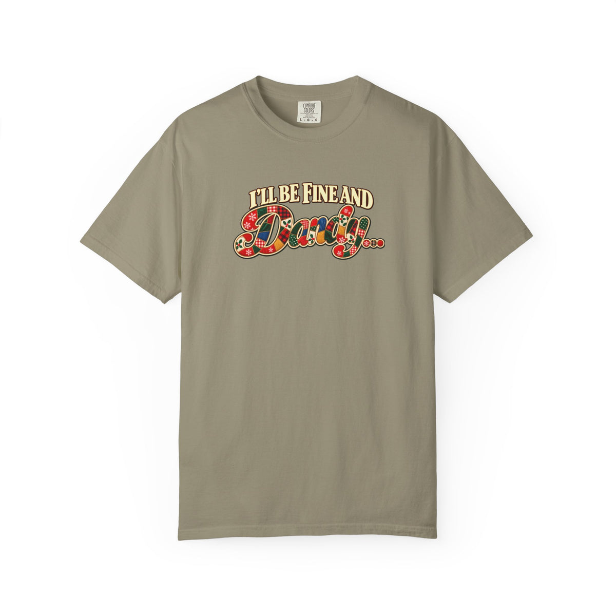 Fine and Dandy Christmas Shirt, Coordinating Couple Christmas Tee, Vintage Patchwork Holiday Shirt, Retro Christmas Graphic Tee