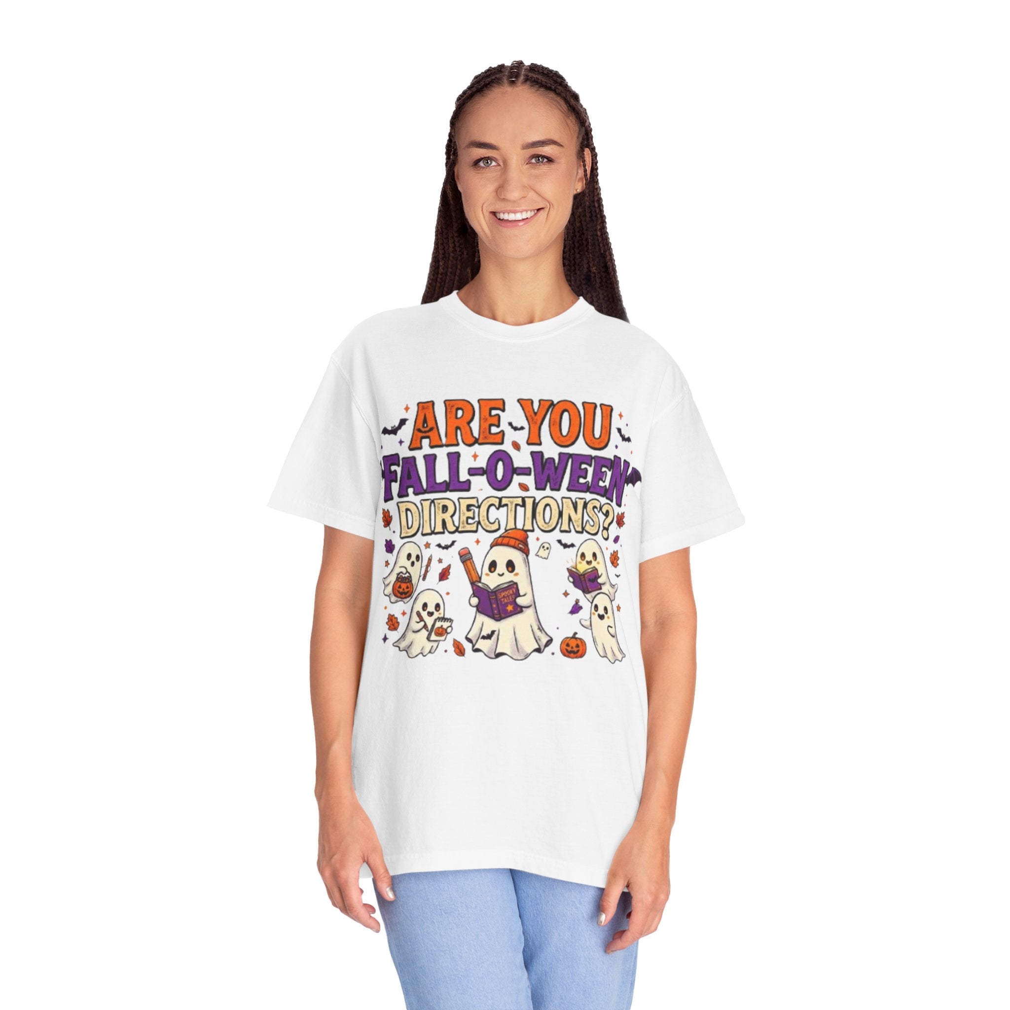 Are You Fall-O-Ween Directions? Halloween Ghosts Graphic T-Shirt