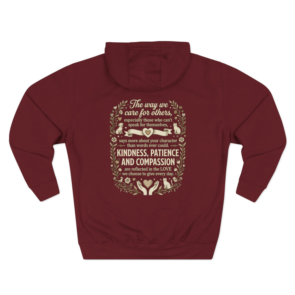 Inspirational Love Quote Hoodie The Way You Love Is A Reflection of You Fleece Pullover