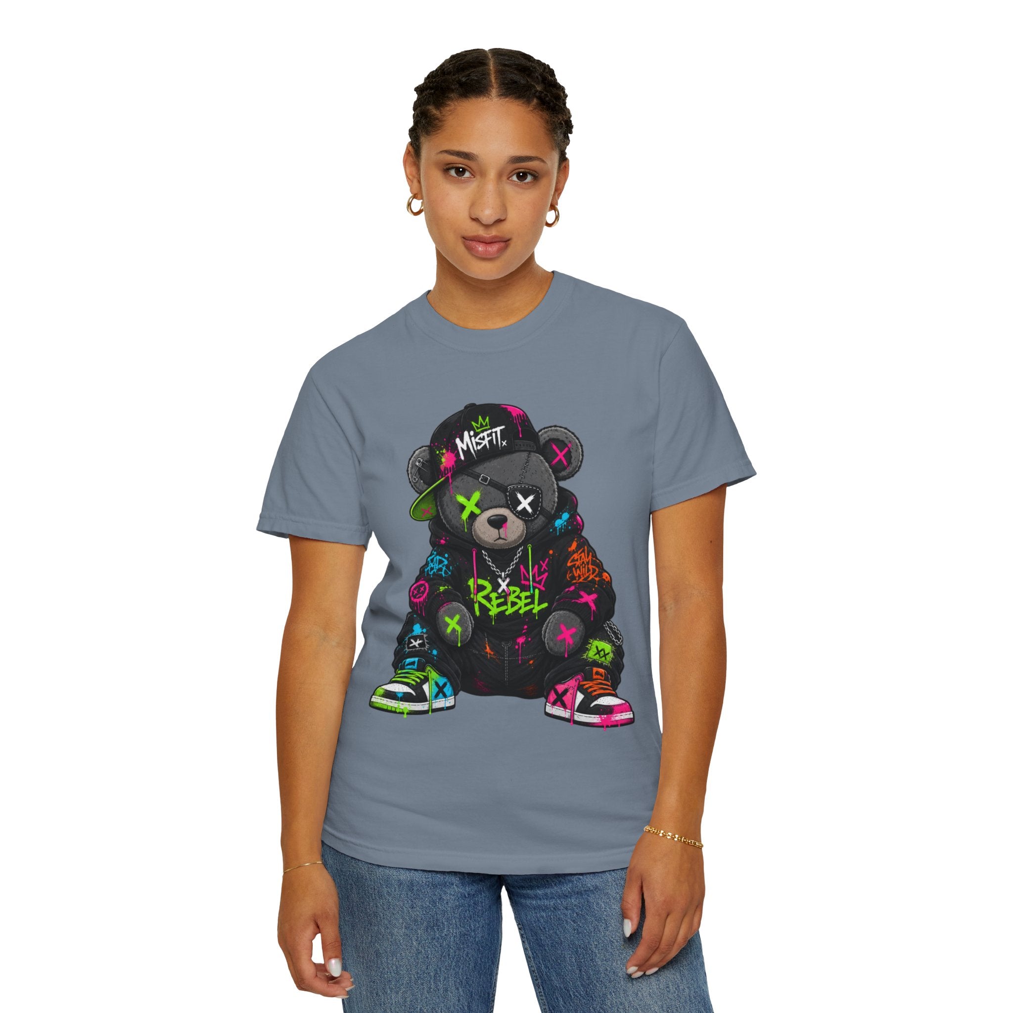 Rebel Graffiti Bear T Shirt