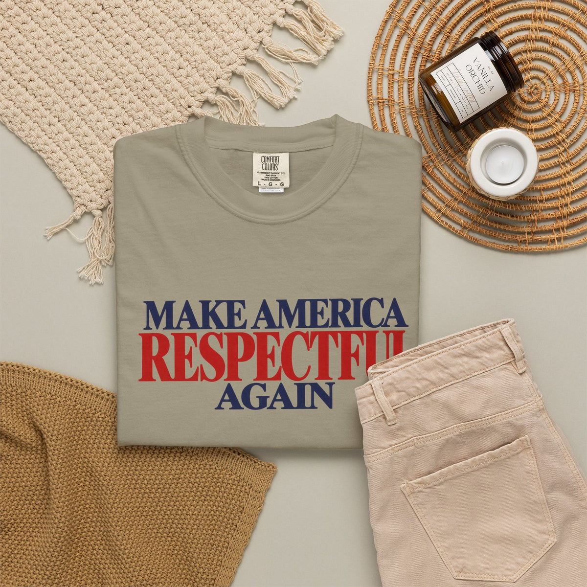 Make America Respectful Again Shirt, Respect Over Hate Tee, Patriotic Unity T-Shirt, Comfort Colors Unisex Kindness Shirt
