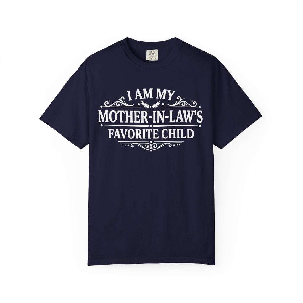 Mother in Laws Favorite Child T Shirt Funny Family Gift Tee