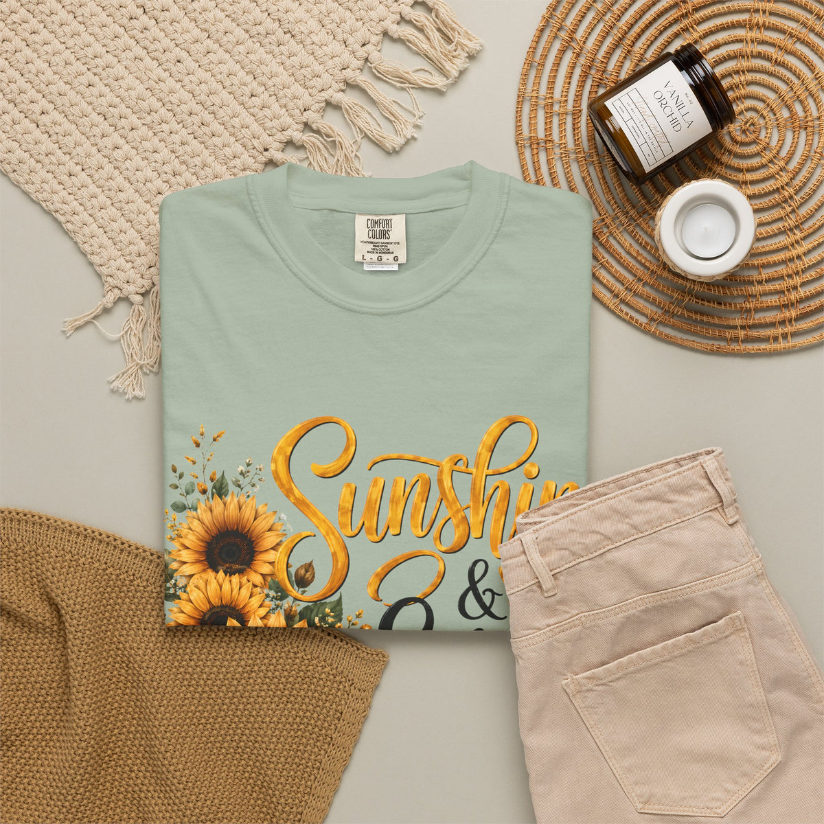 Sunshine and Scrubs Sunflower Nurse T Shirt