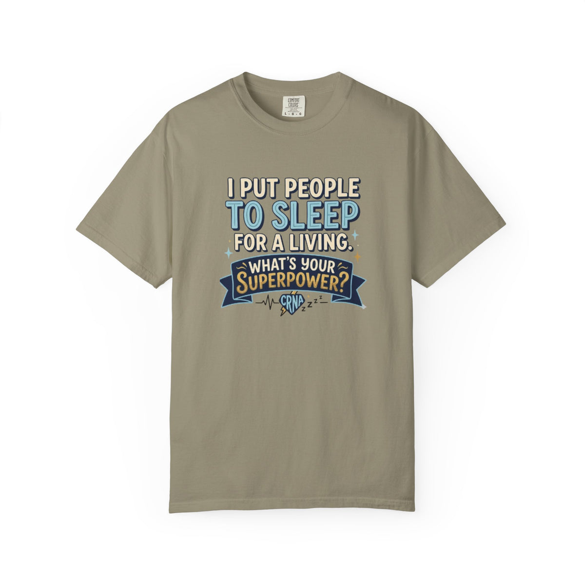 RN Anesthetist Tee Shirt I Put People To Sleep For A Living Nurse Anesthesia Tee