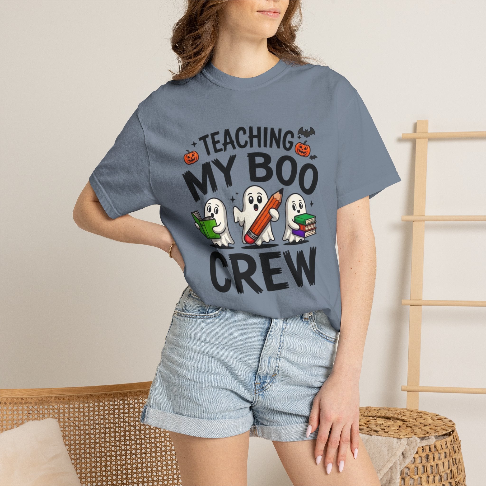Teaching My Boo Crew T-Shirt Cute Halloween Teacher Tee