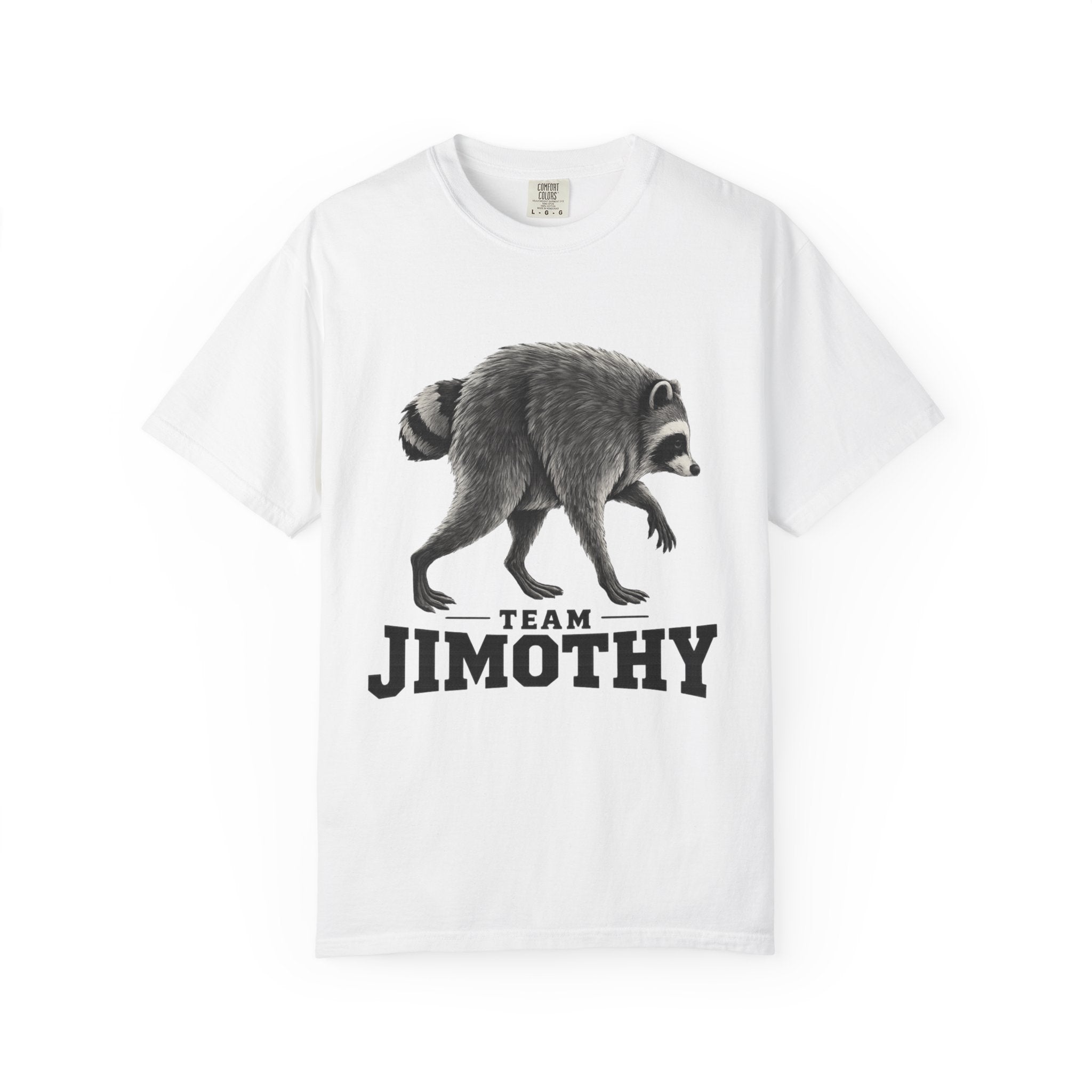 Team Jimothy Raccoon Garment Dyed Tee Shirt Vintage Wildlife Graphic Tee