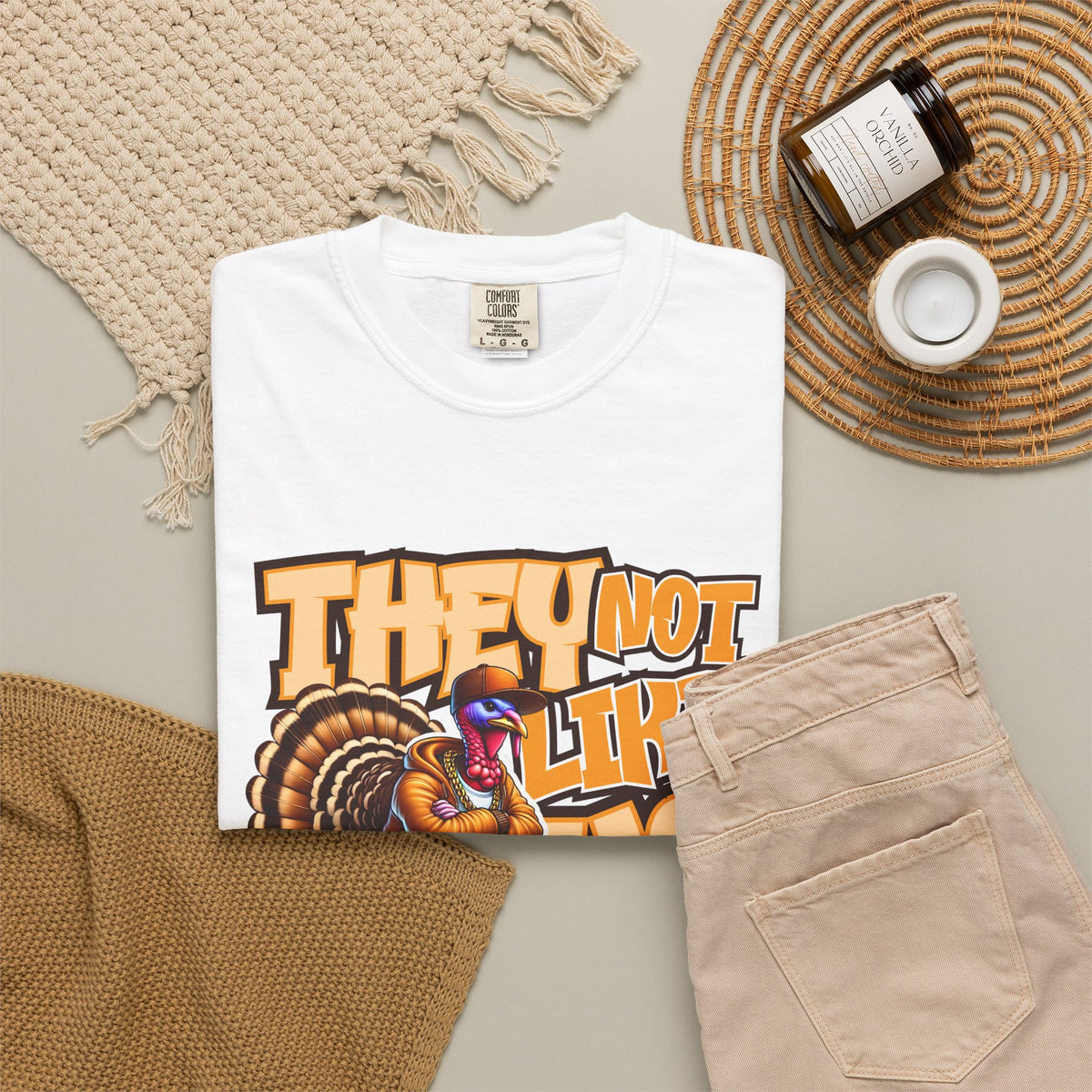 They Not Like Us Turkey Tee Shirt Funny Thanksgiving Graphic Tee