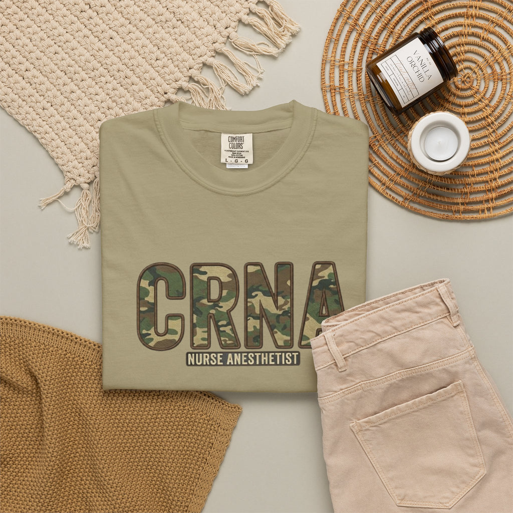 CRNA Camo T-Shirt — Nurse Anesthetist Military Style
