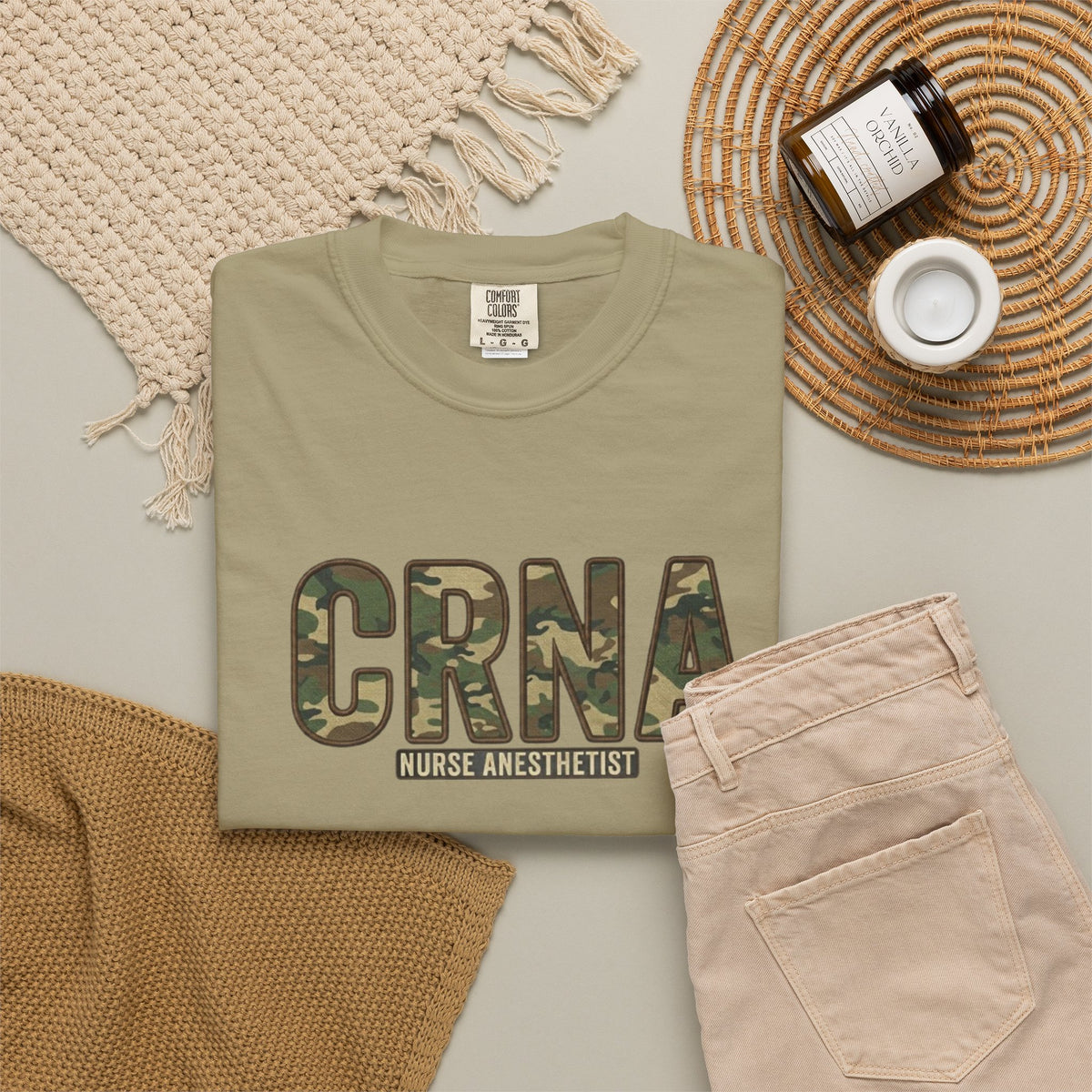 CRNA Camo T-Shirt — Nurse Anesthetist Military Style