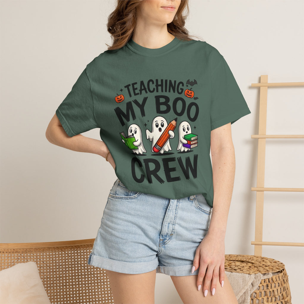 Teaching My Boo Crew T-Shirt Cute Halloween Teacher Tee